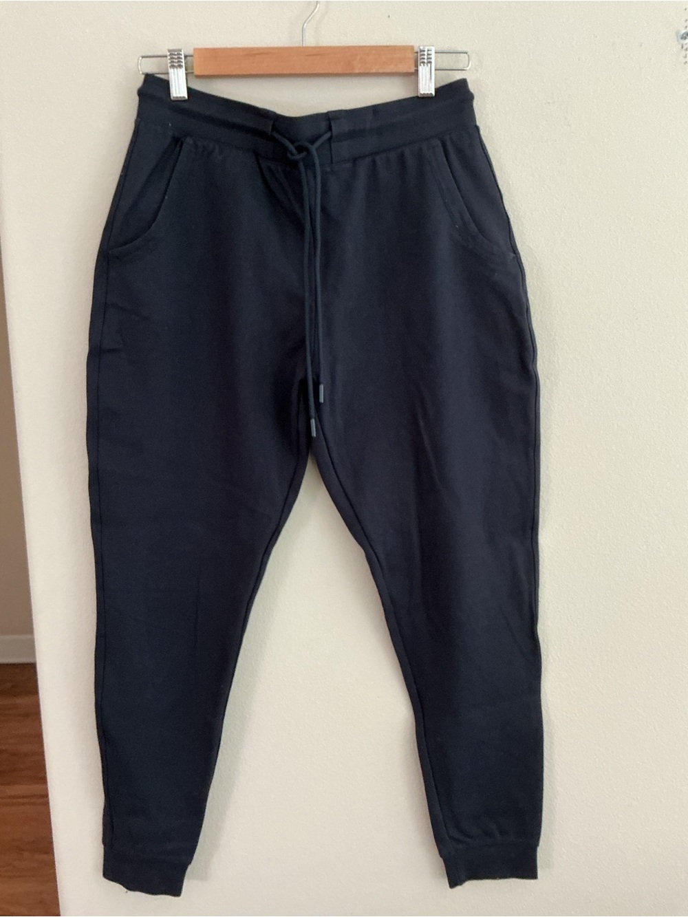 Quince women’s Navy Blue Ultra Stretch Ponte Joggers